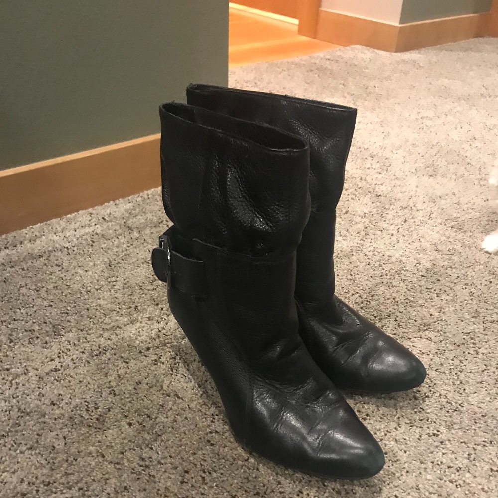 Steve Madden black leather Boots 8.5